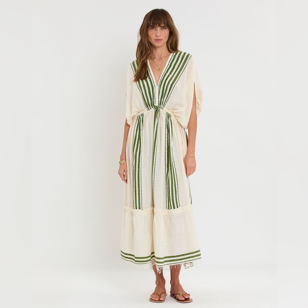 The Eshe collection, a signature lemlem’s weave maxi dress.